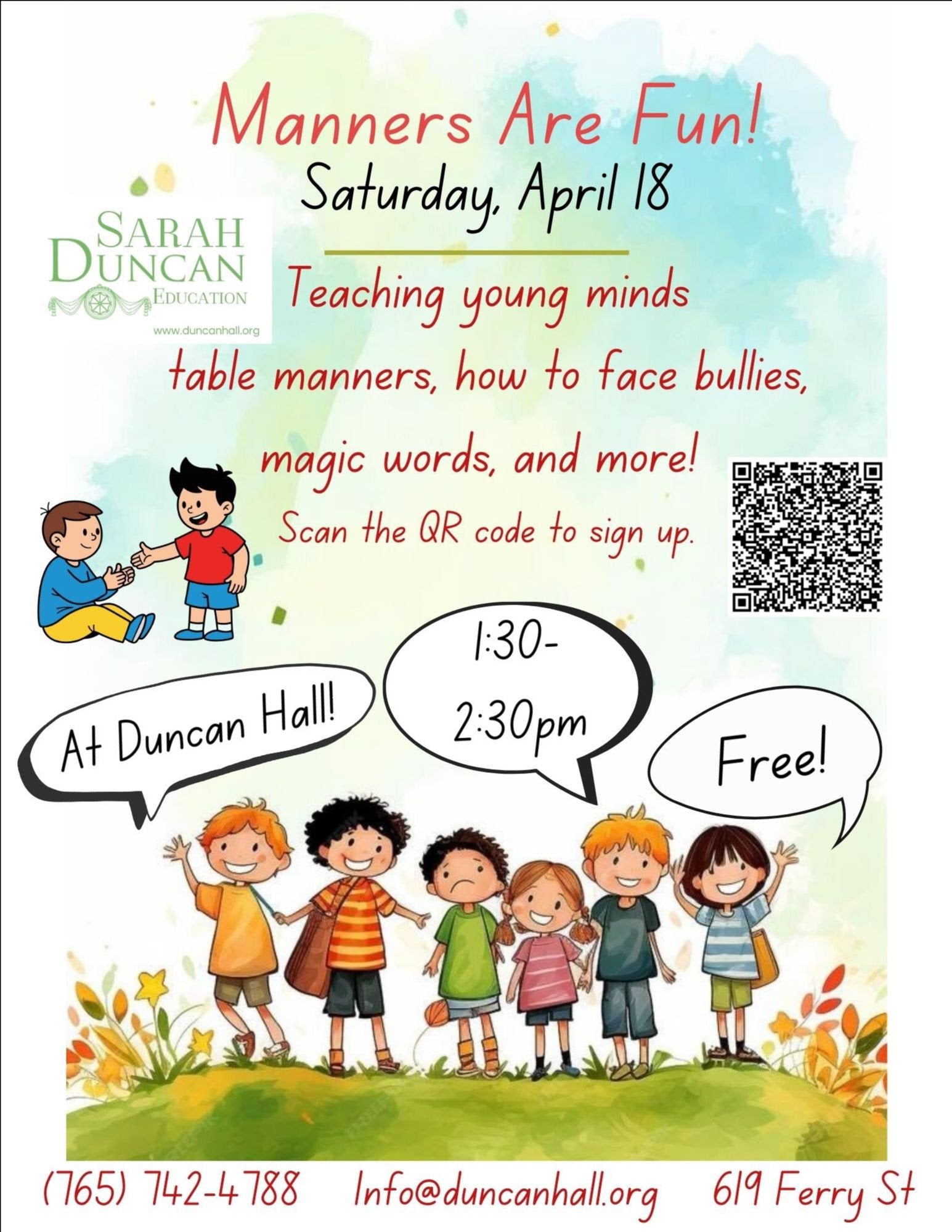 April 18th Manners Are Fun